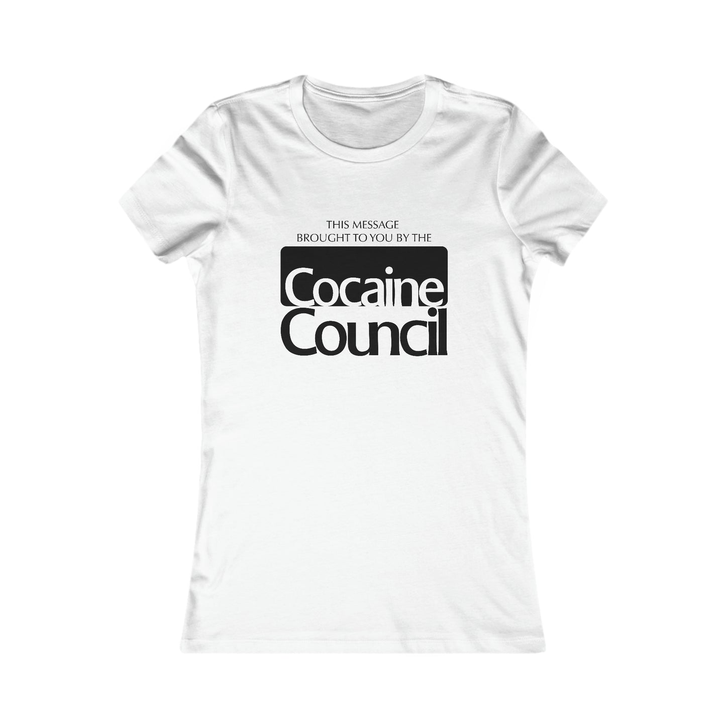 Cocaine Council women's short sleeve t-shirt