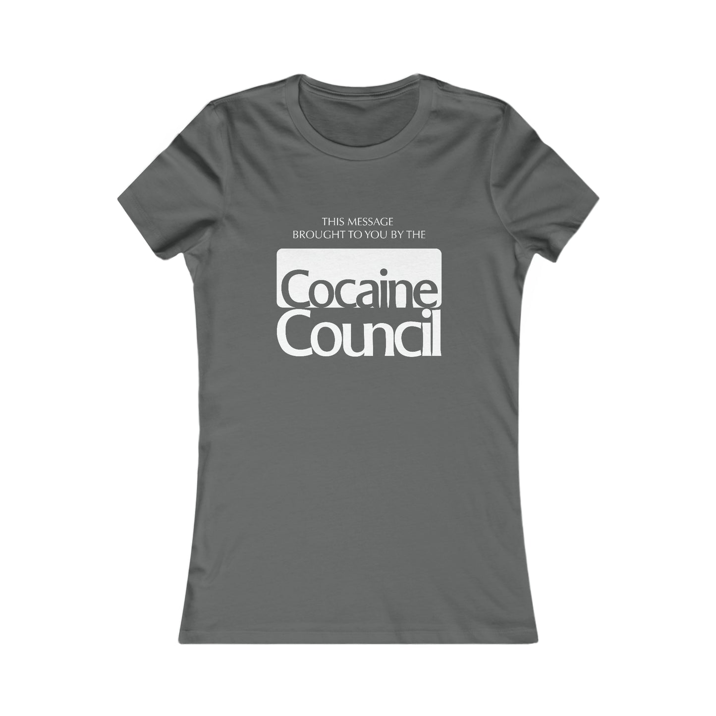 Cocaine Council women's short sleeve t-shirt