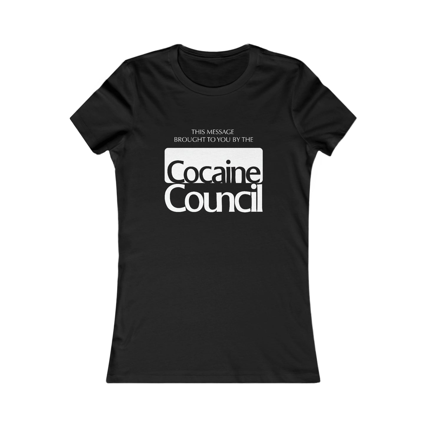 Cocaine Council women's short sleeve t-shirt