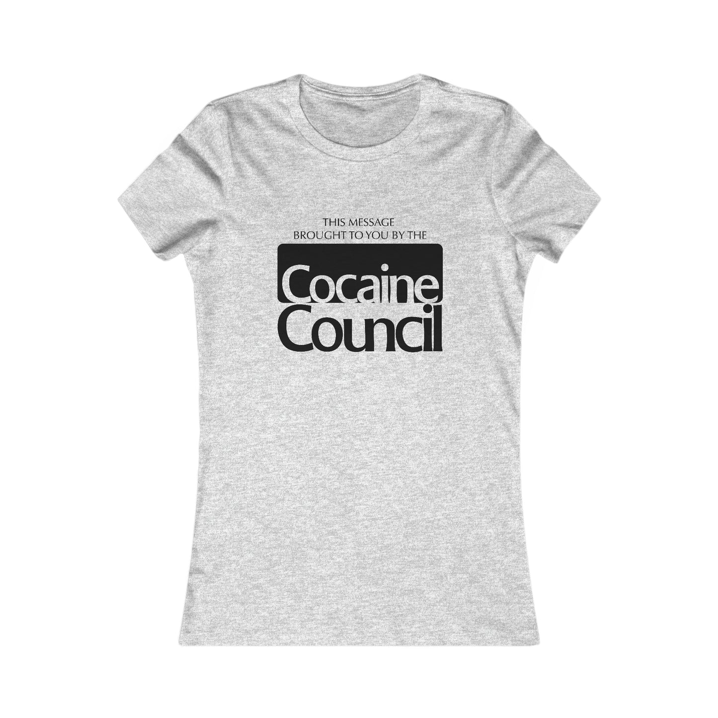 Cocaine Council women's short sleeve t-shirt