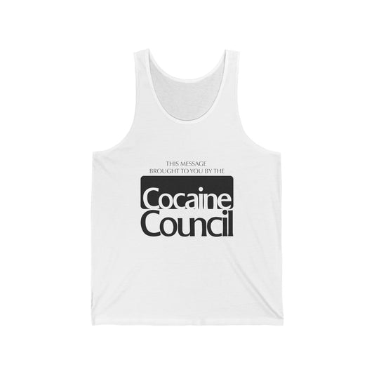 Cocaine Council unisex tank top