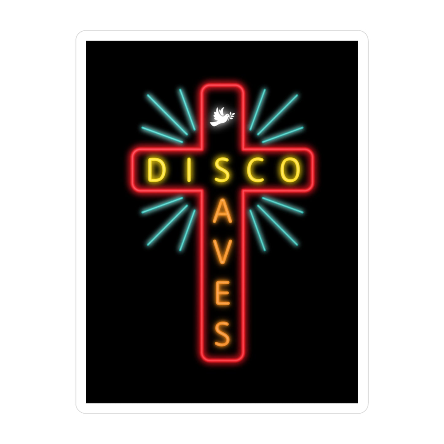 Disco Saves kiss-cut vinyl decals